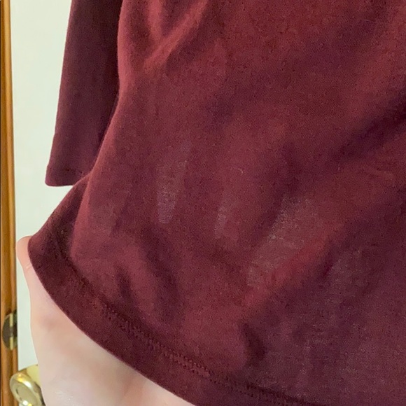 Maroon Long Sleeve Tee - Picture 3 of 3
